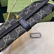 Gucci Denim Jackie 1961 Wallet on Chain Size 19x10x3CM - 2