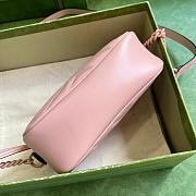 GG MARMONT MINI PINK BAG 634936 Size 18x12x6CM - 4
