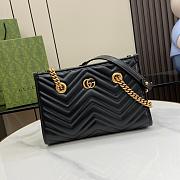 GG MARMONT SMALL TOTE BLACK Size 26x18x12CM - 6