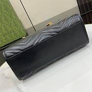 GG MARMONT SMALL TOTE BLACK Size 26x18x12CM - 4