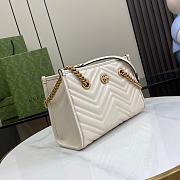 GG MARMONT SMALL TOTE WHITE Size 26x18x12CM - 5