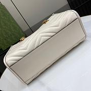 GG MARMONT SMALL TOTE WHITE Size 26x18x12CM - 6
