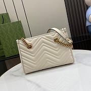 GG MARMONT SMALL TOTE WHITE Size 26x18x12CM - 3
