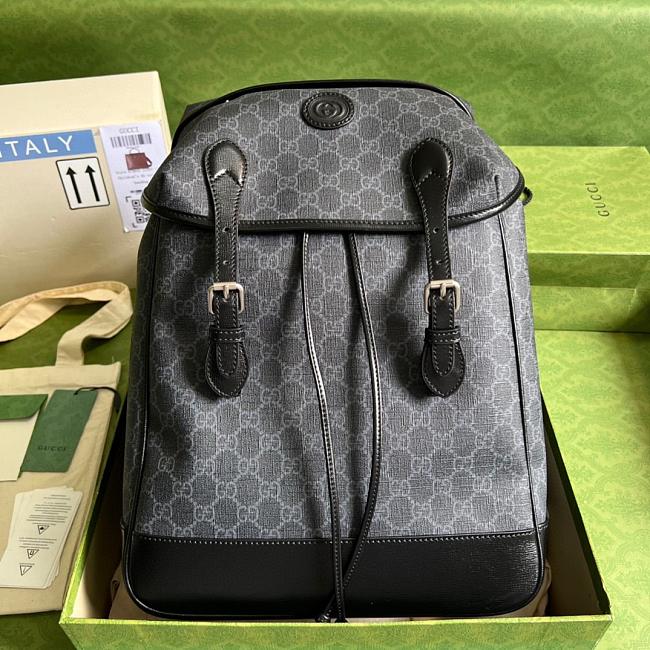 Gucci Backpack with Interlocking Black Size 43x26x18cm - 1