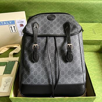 Gucci Backpack with Interlocking Black Size 43x26x18cm
