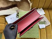Gucci Bag in Red with Bee-Lock Monogram Size 25x17x13CM - 5