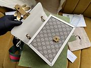 Gucci Bag in White with Bee-Lock Monogram Size 25x17x13CM - 4