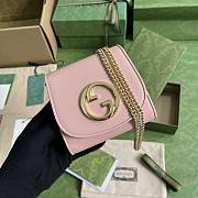 Gucci Blondie Card Case Pink Size 12.5x11x2.5CM - 4
