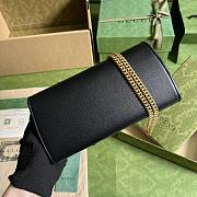 Gucci Blondie Continental Chain Black Size 21x10.5CM - 4