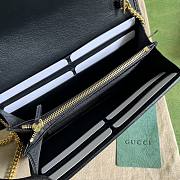 Gucci Blondie Continental Chain Black Size 21x10.5CM - 3
