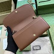 Gucci Blondie Continental Chain Brown Size 21x10.5CM - 3
