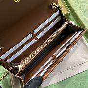 Gucci Blondie Continental Chain Brown Size 21x10.5CM - 2
