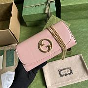Gucci Blondie Continental Chain Pink Size 21x10.5CM - 2