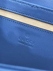 Gucci Calfskin Matelasse Aria Clear Blue 22x13x6CM - 4