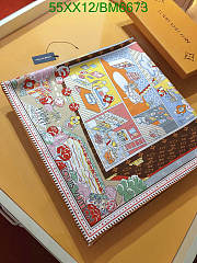 Louis Vuitton Silk Scarf BM6673 Size 90x90CM - 6