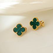 Van Cleef Vintage Alhambra Yellow Gold Malachite - 1