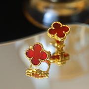 Van Cleef Vintage Alhambra Yellow Gold Carnelian - 5