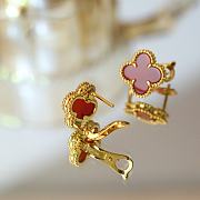 Van Cleef Vintage Alhambra Yellow Gold Carnelian - 4