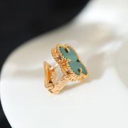 Van Cleef Vintage Alhambra Rose Gold Malachite - 5