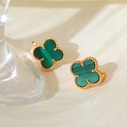 Van Cleef Vintage Alhambra Rose Gold Malachite - 4