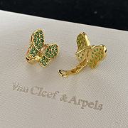 Van Cleef Two Butterfly Earrings Yellow Green - 3