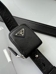 Prada Antique Top Handle Bag Black 24x12.5x7cm - 5