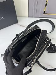Prada Antique Top Handle Bag Black 24x12.5x7cm - 2