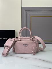 Prada Antique Top Handle Bag Pink 24x12.5x7cm - 1