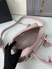 Prada Antique Top Handle Bag Pink 24x12.5x7cm - 5
