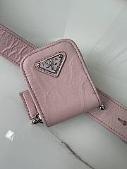 Prada Antique Top Handle Bag Pink 24x12.5x7cm - 4