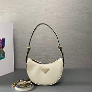 Prada Arqué Leather Cognac White 22x18x6CM - 1