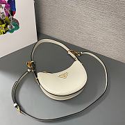 Prada Arqué Leather Cognac White 22x18x6CM - 3