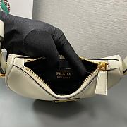 Prada Arqué Leather Cognac White 22x18x6CM - 2