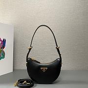 Prada Arqué Leather Cognac Black 22x18x6CM - 4