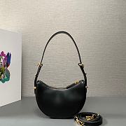 Prada Arqué Leather Cognac Black 22x18x6CM - 2