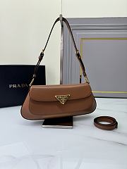 Prada Brown Maternity Bag with Pointed Lock 25cm - 3