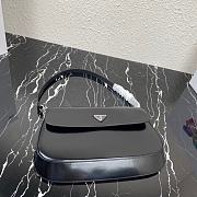 Prada Cleo Brushed Leather Black 31x18x4.5cm - 4