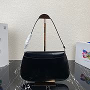 Prada Cleo Brushed Leather Black 31x18x4.5cm - 2
