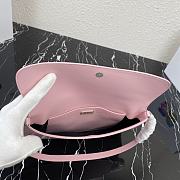 Prada Cleo Brushed Leather Pink 31x18x4.5cm - 5