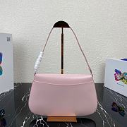 Prada Cleo Brushed Leather Pink 31x18x4.5cm - 2