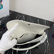 Prada Cleo Brushed Leather White 31x18x4.5cm - 6