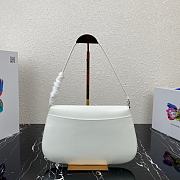 Prada Cleo Brushed Leather White 31x18x4.5cm - 4