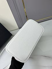 Prada Double Saffiano White Leather Tote Bag 25x18x12cm - 5