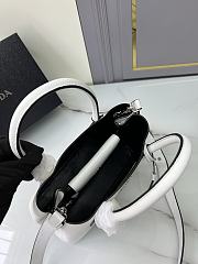 Prada Double Saffiano White Leather Tote Bag 25x18x12cm - 4