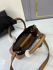Prada Double Saffiano Brown Leather Tote Bag 25x18x12cm - 5