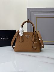 Prada Double Saffiano Brown Leather Tote Bag 25x18x12cm - 3