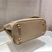 Prada Galleria Saffiano Beige Leather Micro 20x15x9cm - 4