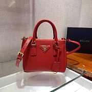 Prada Galleria Saffiano Red Leather Micro 20x15x9cm - 1