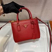 Prada Galleria Saffiano Red Leather Micro 20x15x9cm - 4