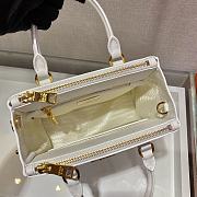 Prada Galleria Saffiano White Leather Micro 20x15x9cm - 6